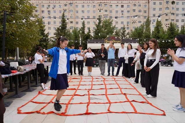 Sumqayıt şəhər Heydər Əliyev Parkında Azərbaycan Respublikasının Gənclər və İdman Nazirliyinin… — şəkil 4